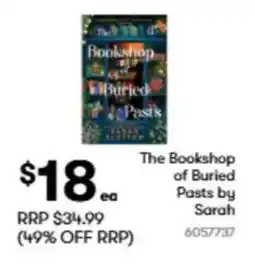 BIG W The bookshop of buried pasts by sarah offer