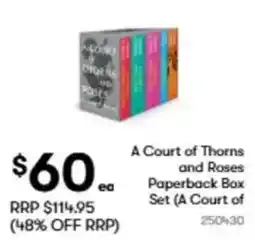 BIG W A court of thorns and roses paperback box set offer