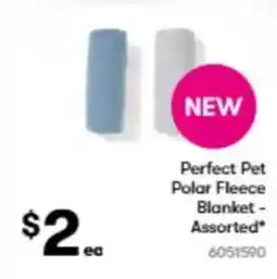 BIG W Perfect pet polar fleece blanket- assorted offer