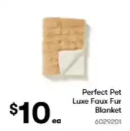 BIG W Perfect pet luxe faux fur blanket offer