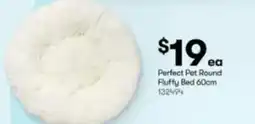 BIG W Perfect Pet Round Fluffy Bed 60cm offer