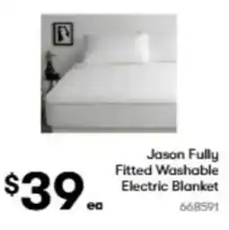 BIG W Jason fully fitted washable electric blanket offer
