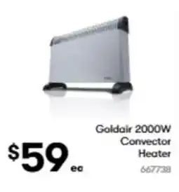 BIG W Goldair 2000w convector heater offer