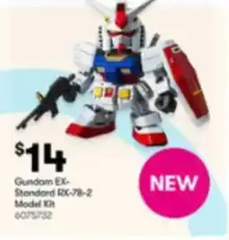 BIG W Gundam ex- standard rx-78-2 model kit offer