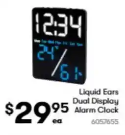 BIG W Liquid ears dual display 95 alarm clock offer