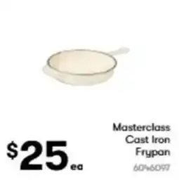 BIG W Masterclass Cast Iron Frypan offer