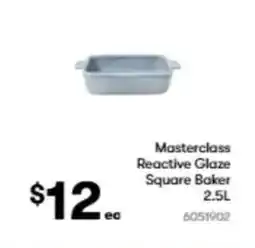 BIG W Masterclass reactive glaze square baker offer