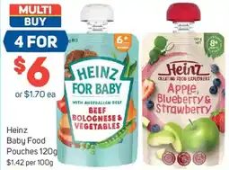 Foodland Heinz Baby Food Pouches offer