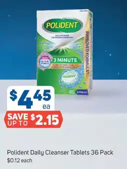 Foodland Polident Daily Cleanser Tablets 36 Pack offer