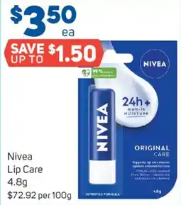Foodland Nivea Lip Care offer
