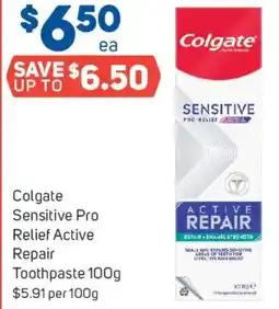 Foodland Colgate Sensitive Pro Relief Active Repair Toothpaste offer