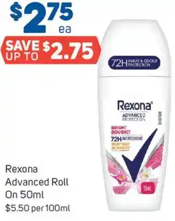 Foodland Rexona Advanced Roll On offer