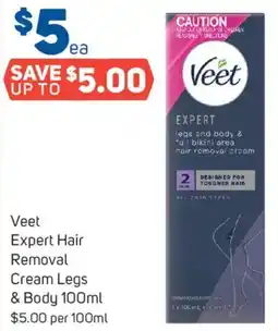 Foodland Veet Expert Hair Removal Cream Legs & Body offer