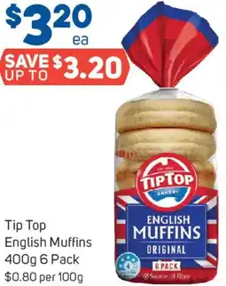 Foodland Tip Top English Muffins offer