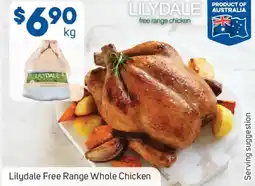 Foodland Lilydale Free Range Whole Chicken offer