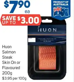 Foodland Huon Salmon Steak Skin On or Flavoured offer