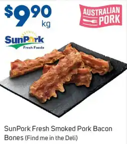 Foodland SunPork Fresh Smoked Pork Bacon Bones (Find me in the Deli) offer