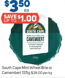 Foodland South Cape Mini Wheel Brie or Camembert offer