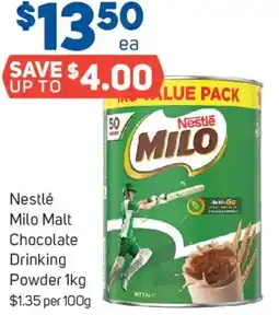Foodland Nestlé Milo Malt Chocolate Drinking Powder offer