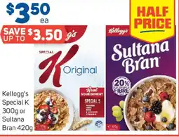 Foodland Kellogg's Special K or Sultana Bran offer