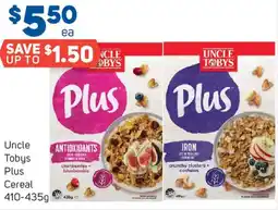 Foodland Uncle Tobys Plus Cereal offer