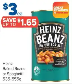 Foodland Heinz baked beans or spaghetti offer