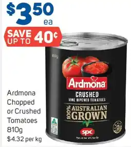 Foodland Ardmona Chopped or Crushed Tomatoes offer