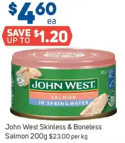 Foodland John West Skinless & Boneless Salmon offer