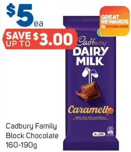 Foodland Cadbury Family Block Chocolate offer