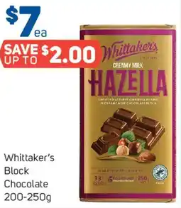 Foodland Whittaker's Block Chocolate offer