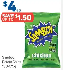 Foodland Samboy potato chips offer