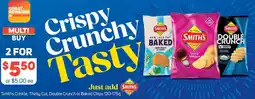 Foodland Smiths Crinkle, Thinly Cut, Double Crunch or Baked Chips offer