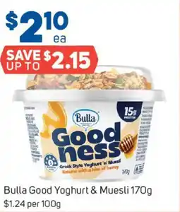 Foodland Bulla Good Yoghurt & Muesli offer