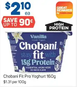 Foodland Chobani fit pro yoghurt offer