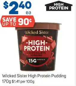 Foodland Wicked sister high protein pudding offer
