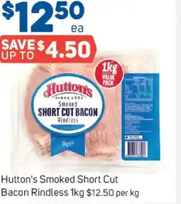 Foodland Hutton's Smoked Short Cut Bacon Rindless offer
