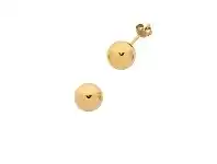Bevilles Jewellery 9ct Yellow Gold Silver Infused Ball Stud Earrings 10mm offer