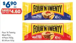 Foodland Four 'n twenty meat pies 4 pack offer