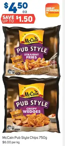 Foodland Mccain pub style chips offer