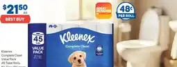 Foodland Kleenex complete clean value pack offer