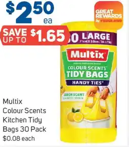 Foodland Multix colour scents kitchen tidy bags 30 pack offer
