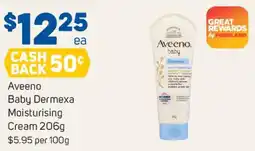 Foodland Aveeno baby dermexa moisturising cream offer