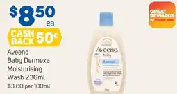 Foodland Aveeno baby dermexa moisturising wash offer