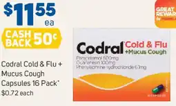 Foodland Codral cold & flu +mucus cough offer