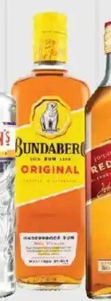 Foodland Bundaberg original underproof or red rum offer