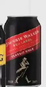 Foodland Johnnie Walker Red Label Cans offer