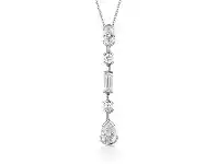 Bevilles Jewellery Georgini Mosaic Drop Silver Necklace offer