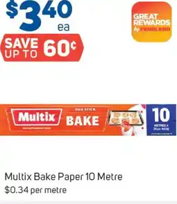 Foodland Multix bake paper 10 metre offer