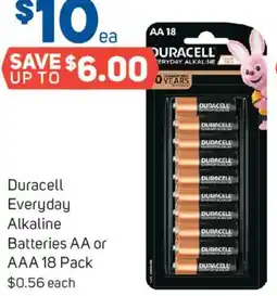 Foodland Duracell everyday alkaline batteries aa or aaa 18 pack offer