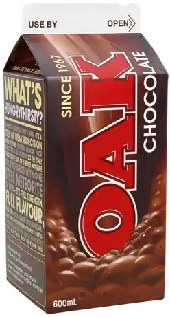 IGA Oak Flavoured Milk Selected Varieties offer